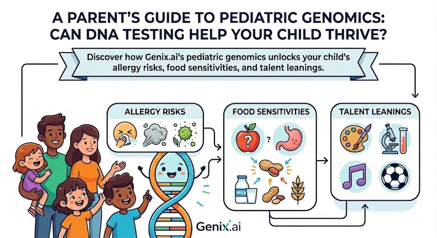A Parent’s Guide to Pediatric Genomics: Unlock Your Child’s Thrive Potential with Genix.ai