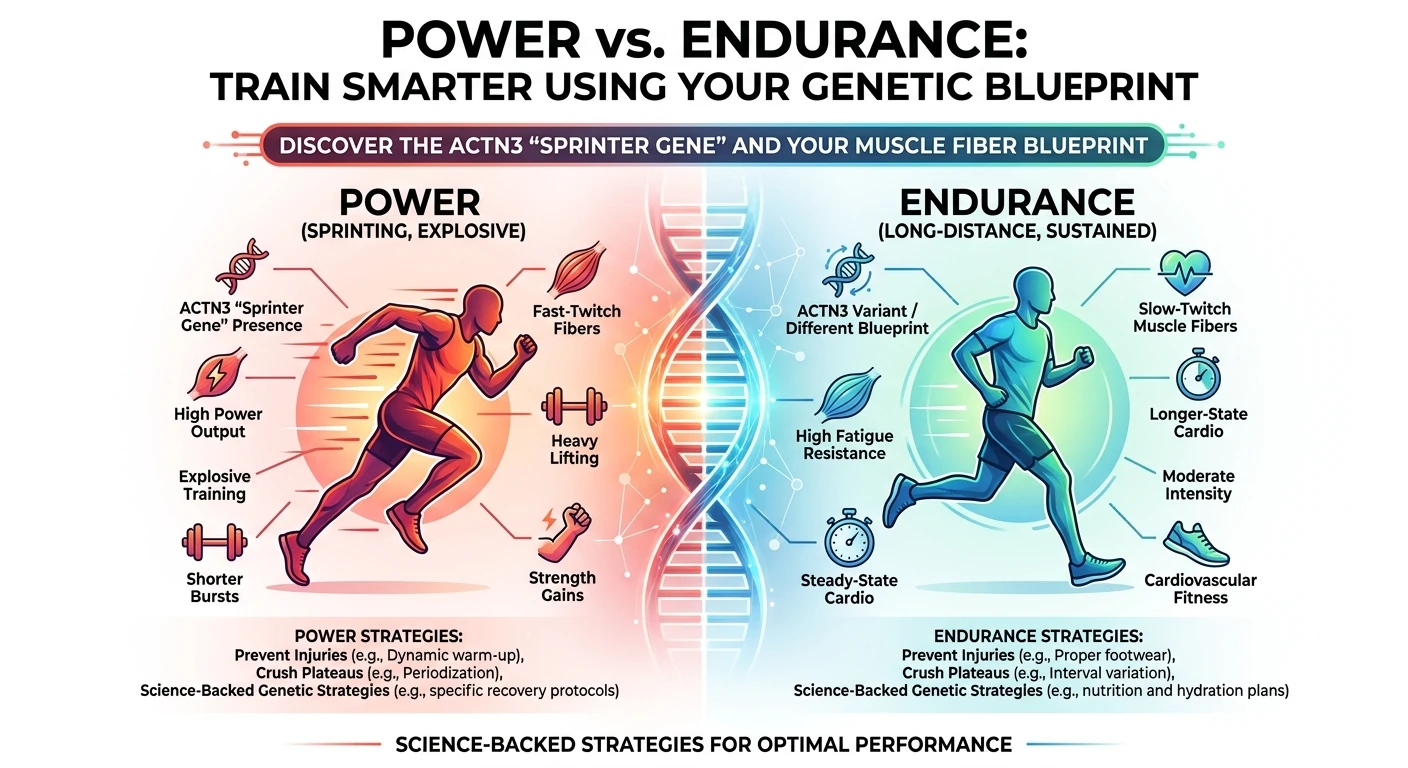 Power vs. Endurance: How to Train Smarter Using Your Genetic Blueprint
