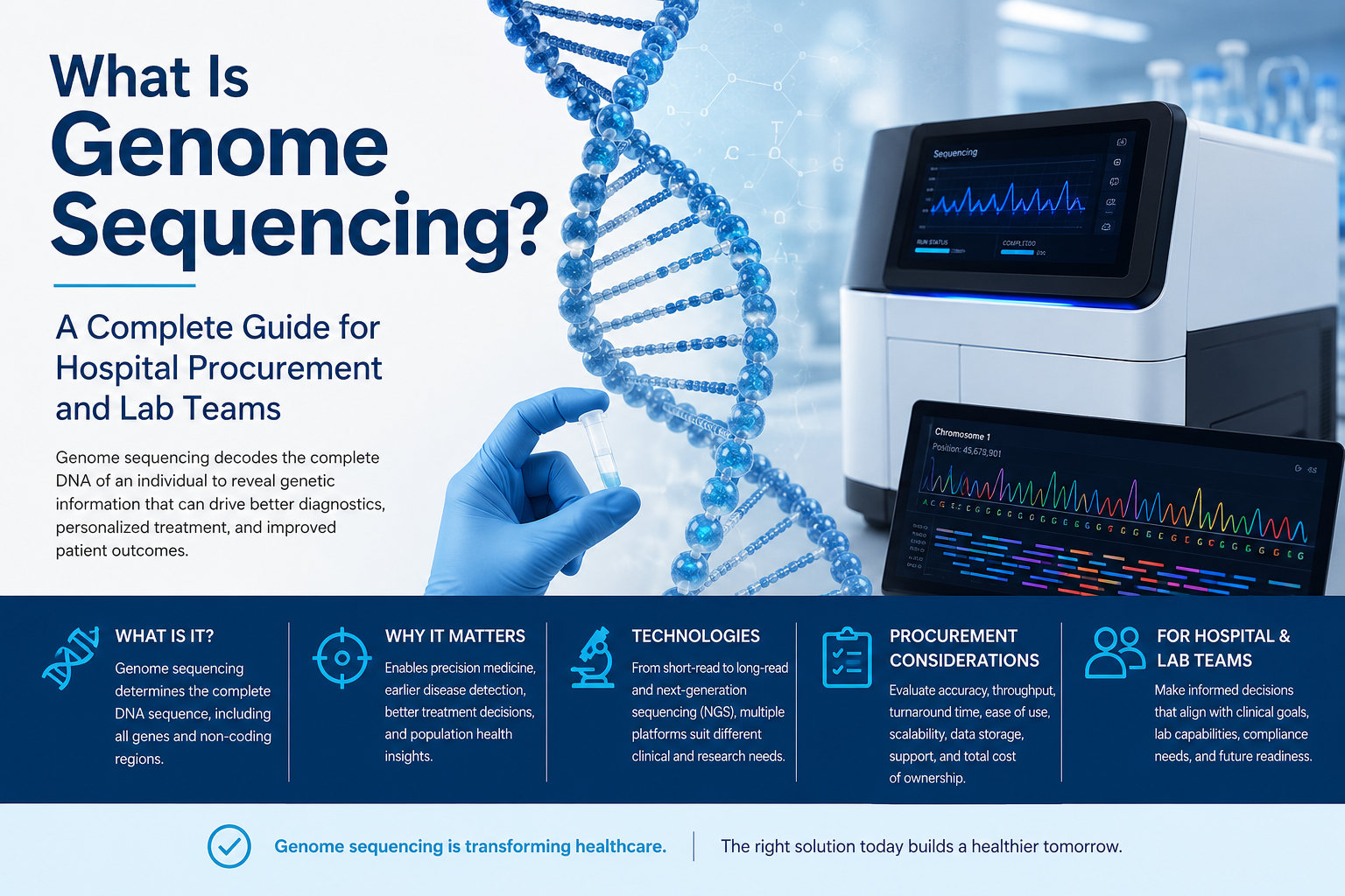 What Is Genome Sequencing? A Complete Guide for Hospital Procurement and Lab Teams
